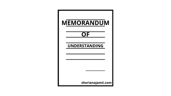 Memorandum of Understanding template