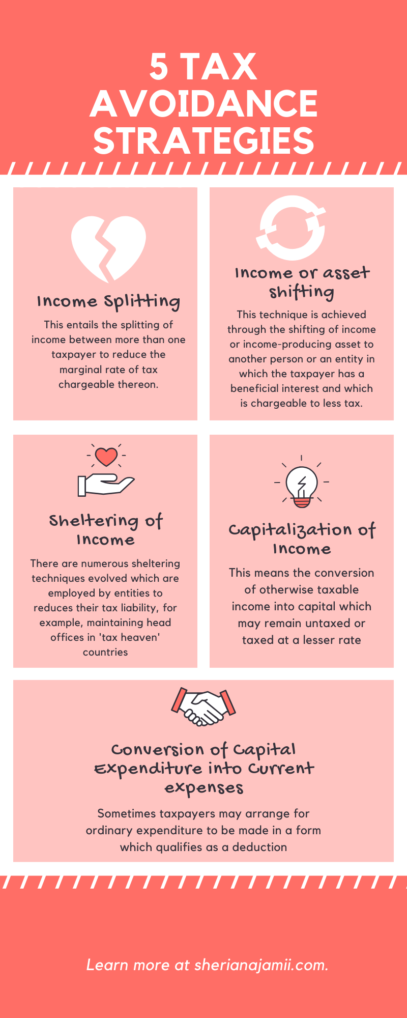 methods of tax avoidance, tax avoidance methods