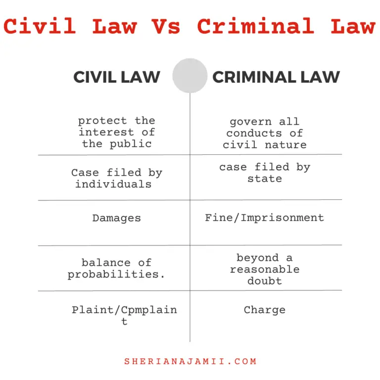 Civil Law Vs Criminal Law 2024 (guide + Examples) Sheria Na Jamii