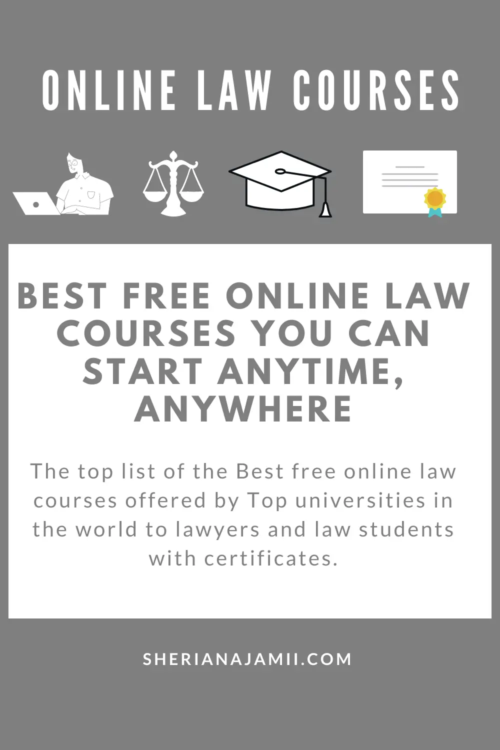 free online law courses, Best online law courses, online law courses with certificates
