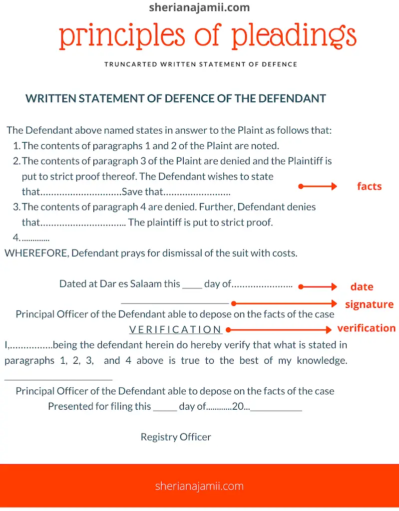 principle of pleadings