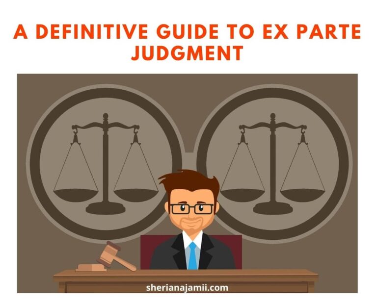 ex parte judgment, ex parte judgment meaning