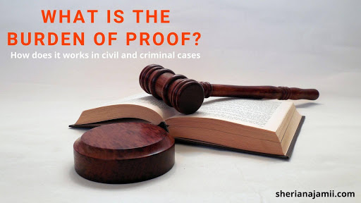 What is a burden of proof, How burden of proof works, Types of the burden of proof, The burden of proof in civil cases, The burden of proof in criminal cases
