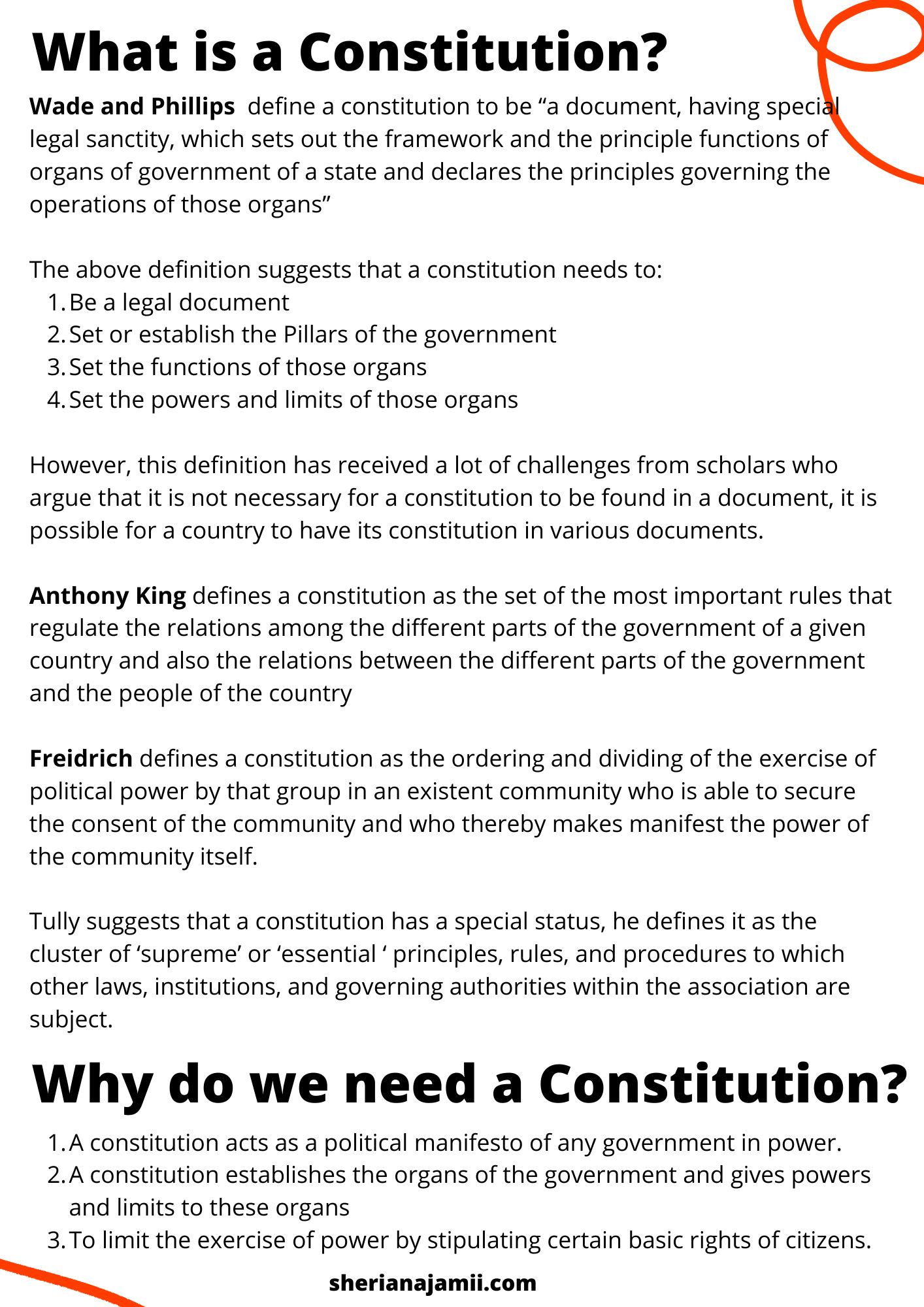 what is constitution? why do we need constitution?