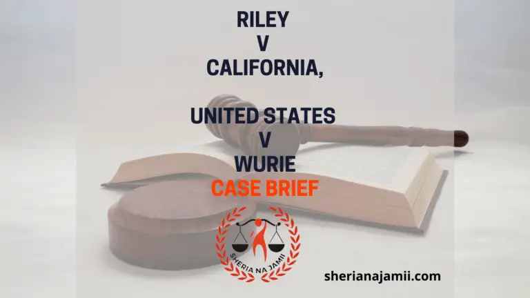 Riley v California case brief, United States v. Wurie