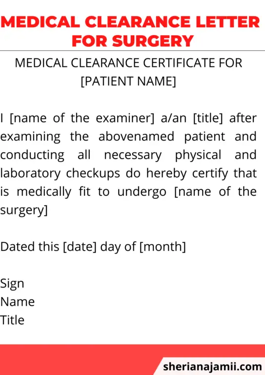 Medical Clearance Letter 2024 (guide + Free Samples) Sheria Na Jamii