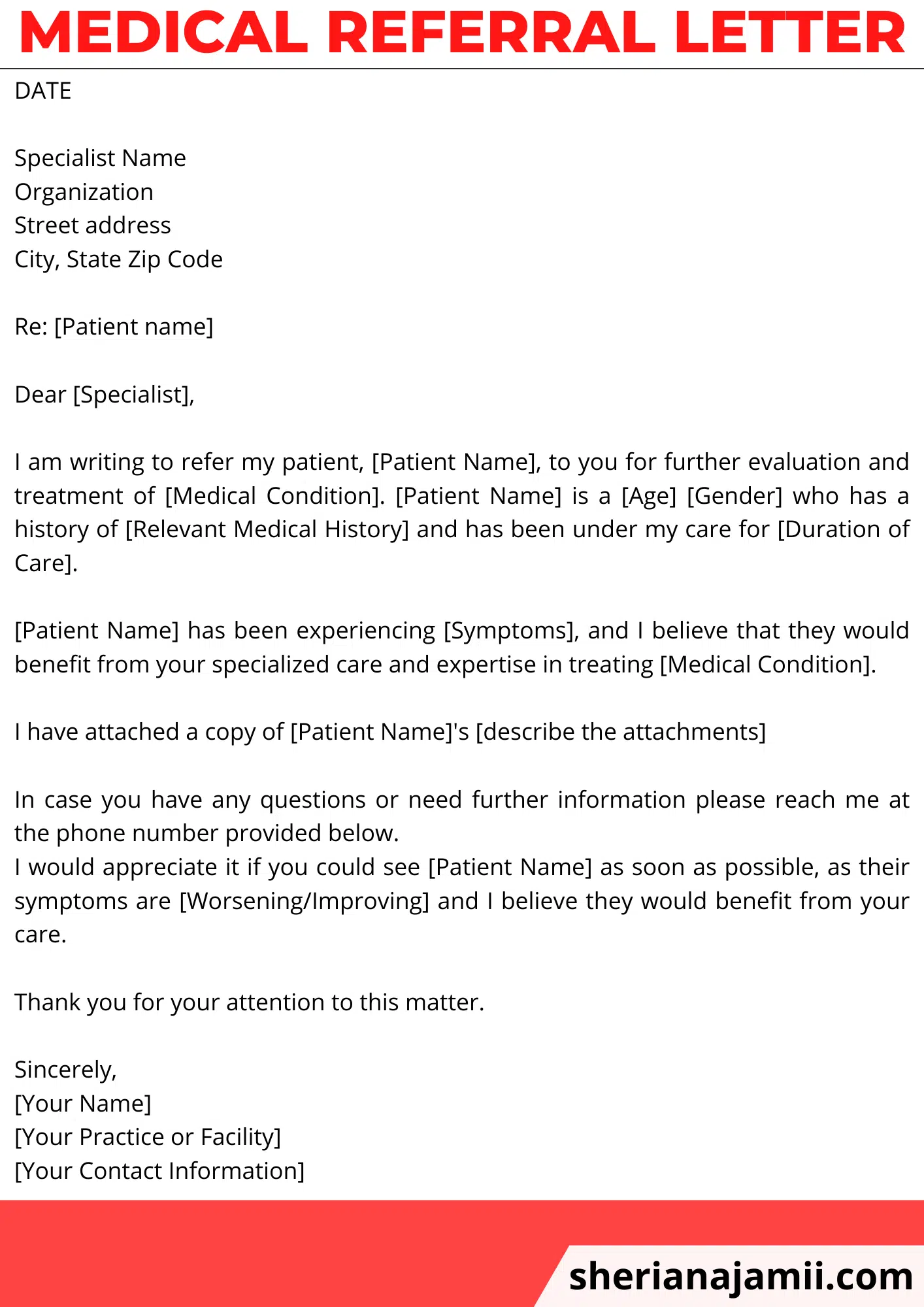 50 Referral Form Templates Medical General 42 OFF