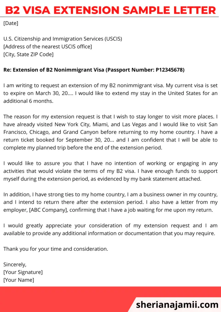 Free B2 Visa Extension Sample Letter 2024 Sheria Na Jamii