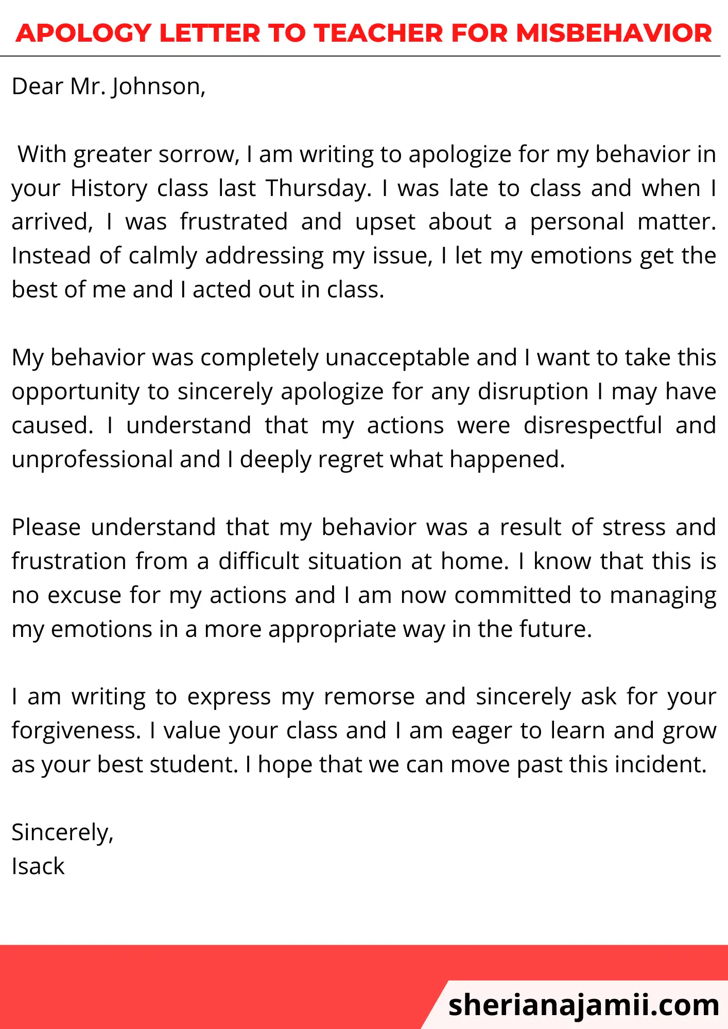 Apology letter to teacher , Apology letter to teacher for misbehavior, Apology letter to teacher for misbehavior sample