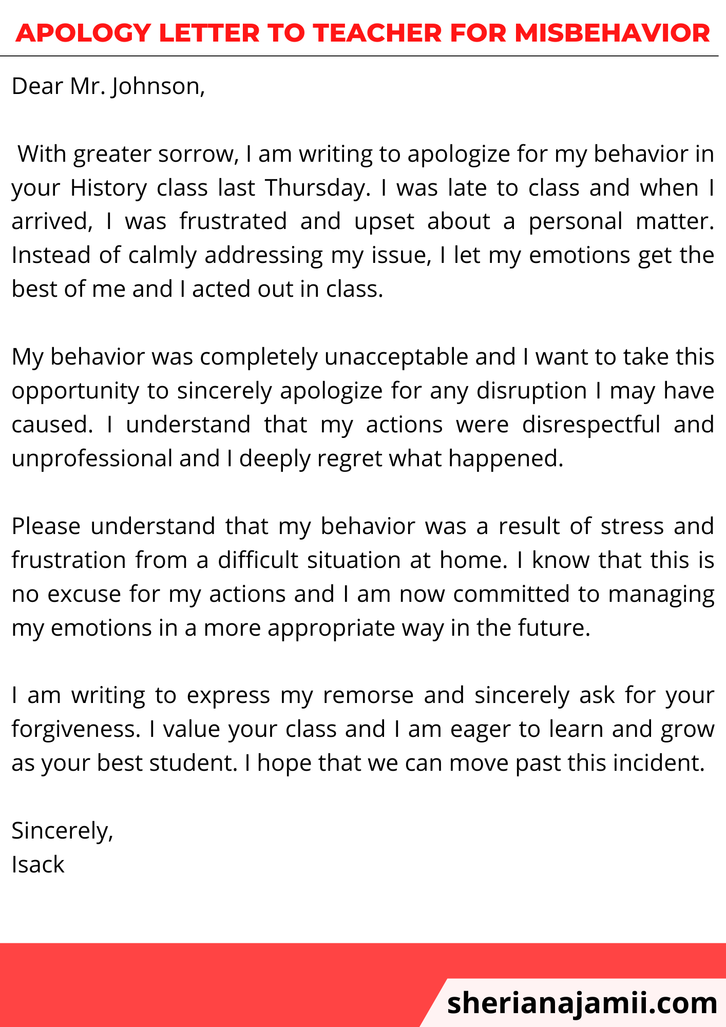 Apology Letter To Teacher For Misbehavior 2024 guide Free Samples 