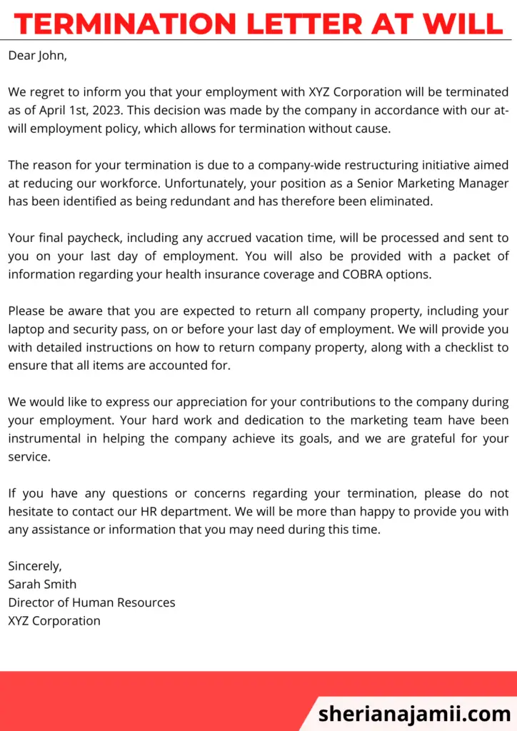 Termination Letter At Will 724x1024 