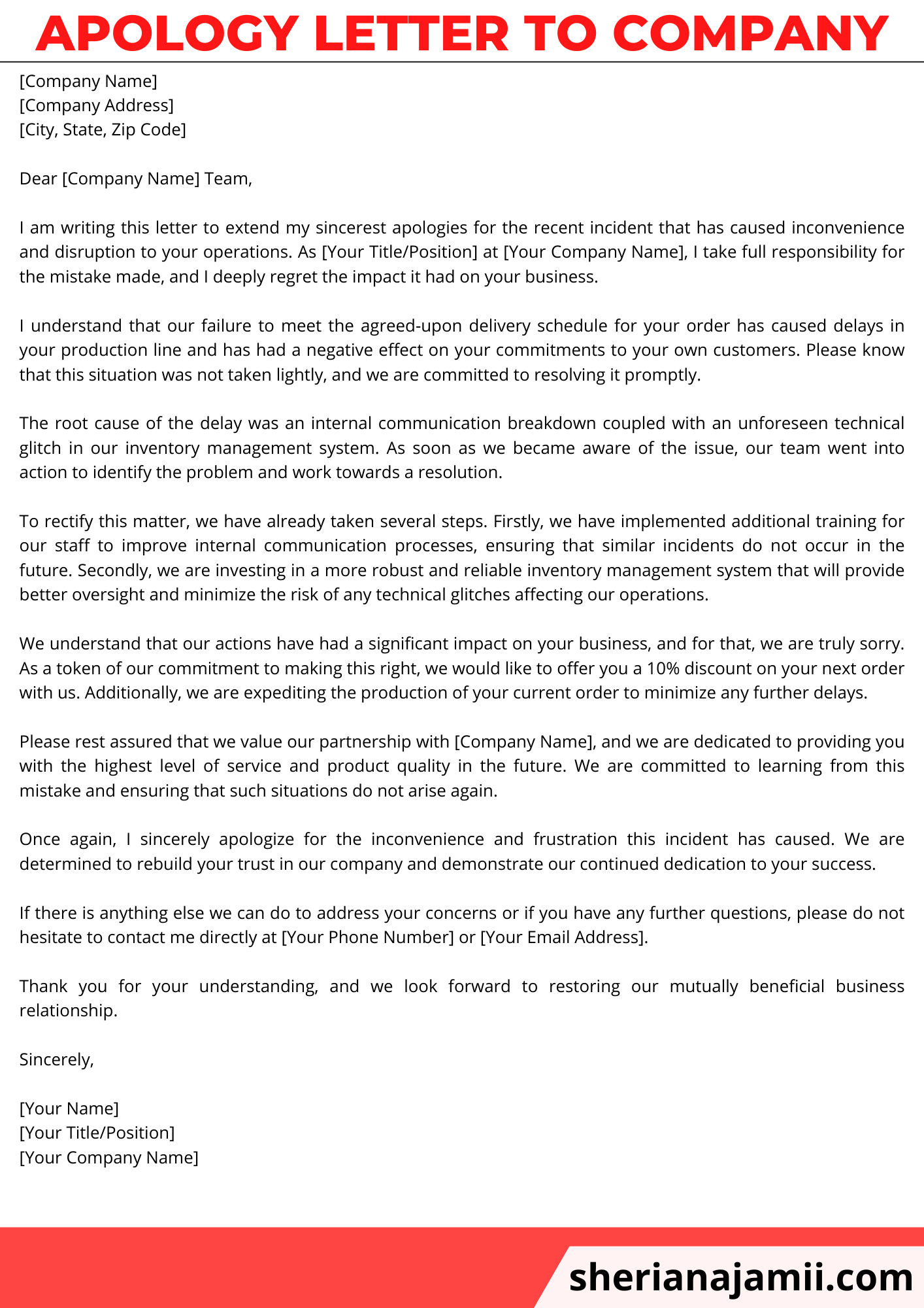 Apology Letter To Company 2024 guide Templates Sheria Na Jamii